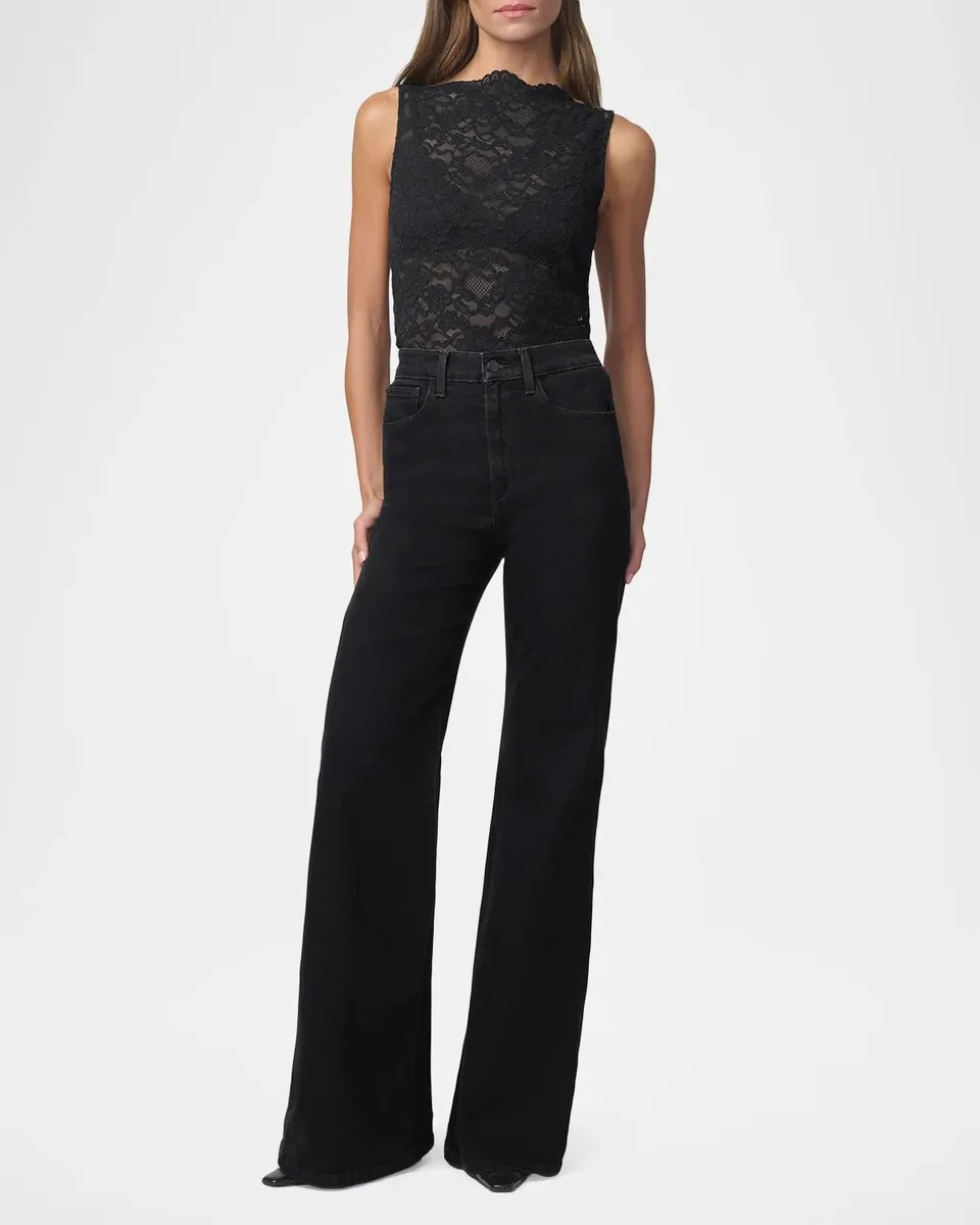 Joe's Jeans Cotton-Blend Lace Boatneck Top | Thumbnail 2 Joe's Jeans Cotton-Blend Lace Boatneck Top | Thumbnail 2