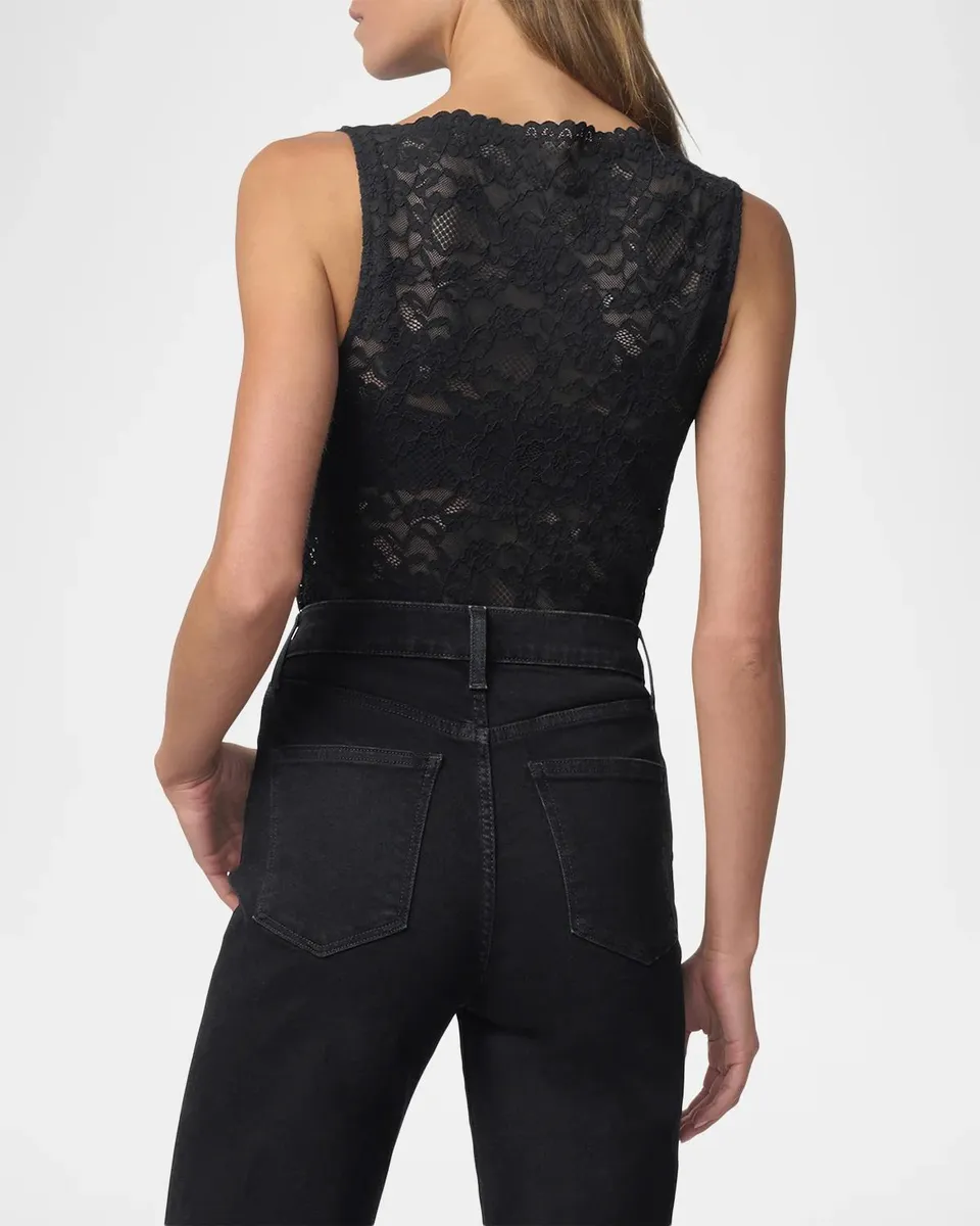 Joe's Jeans Cotton-Blend Lace Boatneck Top | Thumbnail 3 Joe's Jeans Cotton-Blend Lace Boatneck Top | Thumbnail 3