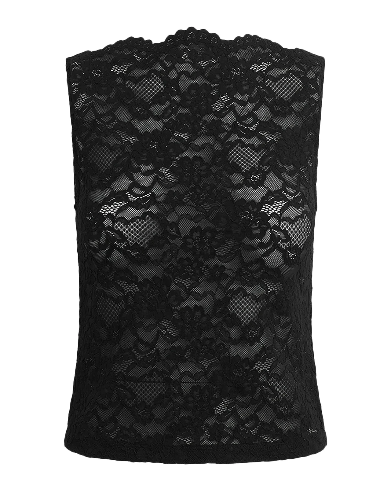 Cotton-Blend Lace Boatneck Top Cotton-Blend Lace Boatneck Top
