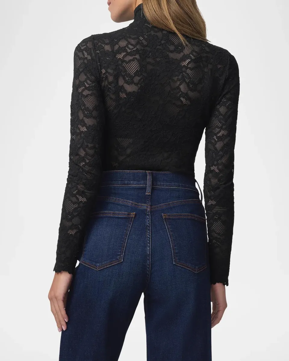 Joe's Jeans Tony Lace Cotton-Blend Long-Sleeve Top | Thumbnail 3 Joe's Jeans Tony Lace Cotton-Blend Long-Sleeve Top | Thumbnail 3