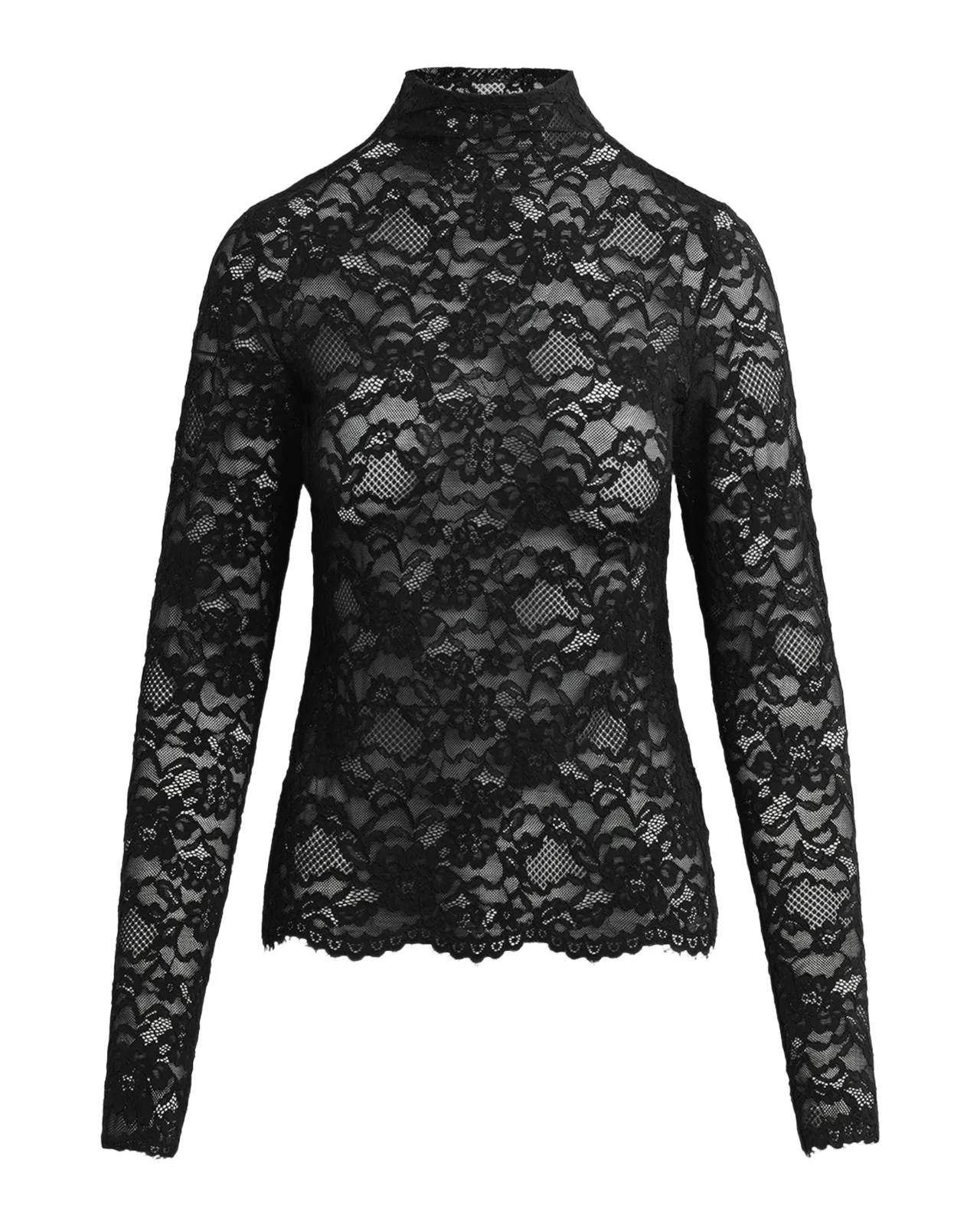 Joe's Jeans Tony Lace Cotton-Blend Long-Sleeve Top
