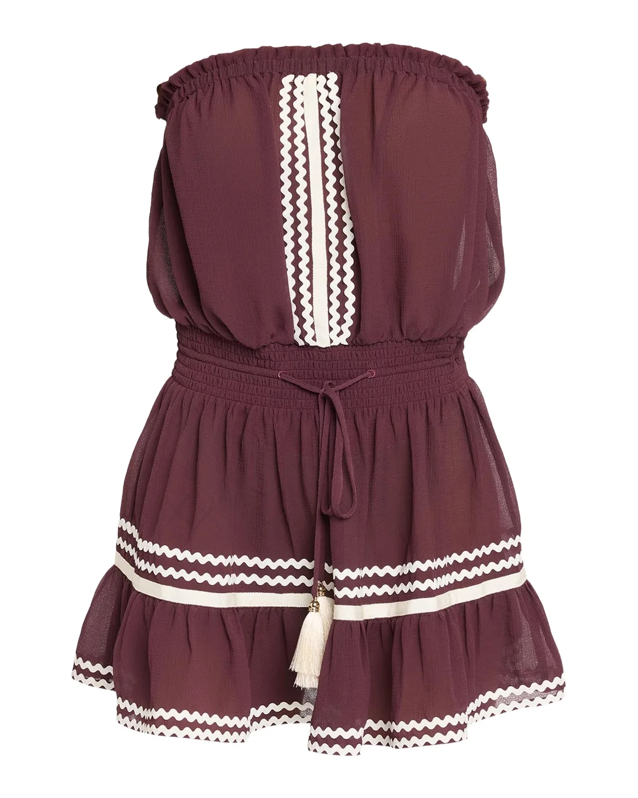 Vilara Embellished Strapless Minidress