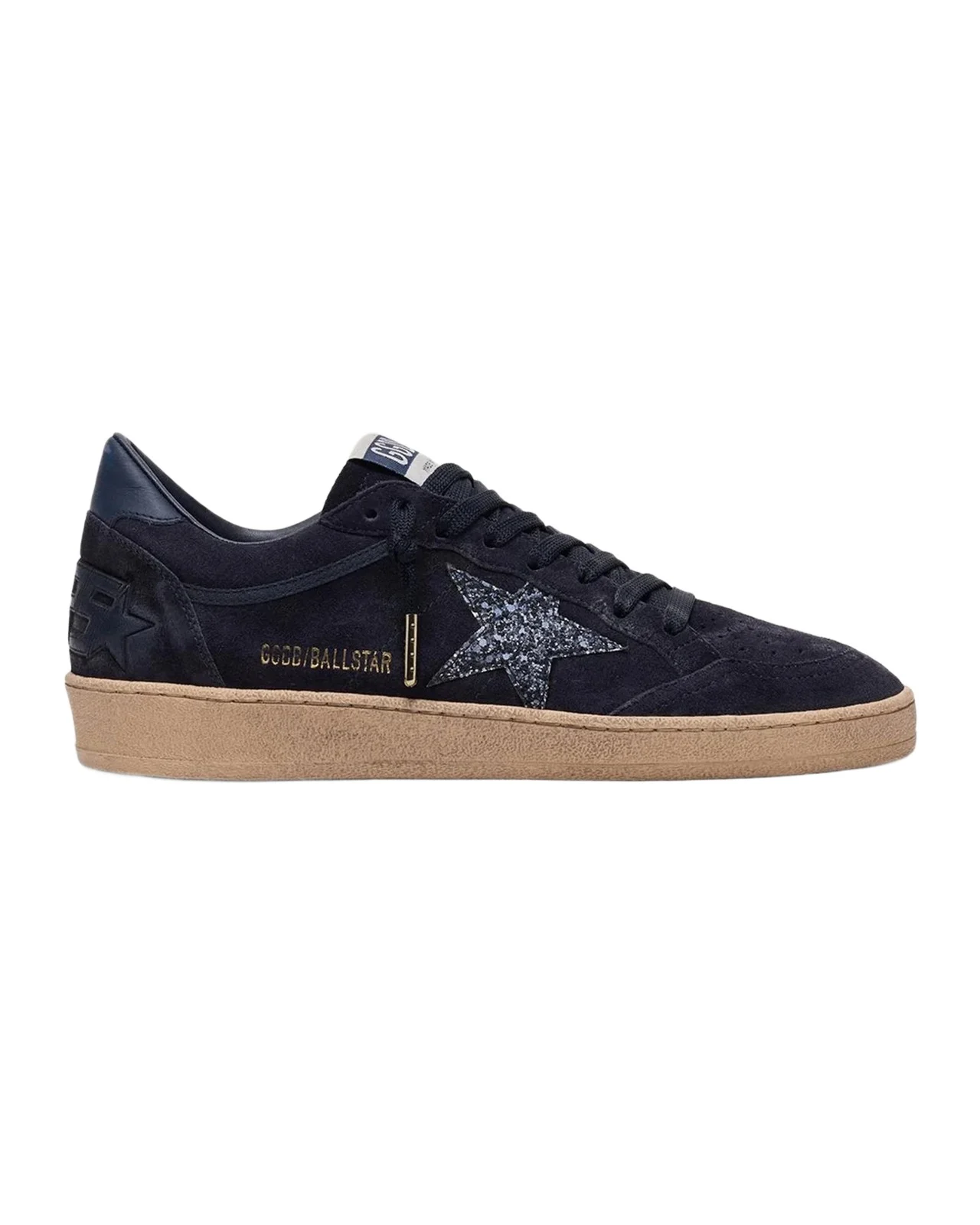 Golden Goose Ball Star Suede And Glitter Low-Top Sneakers