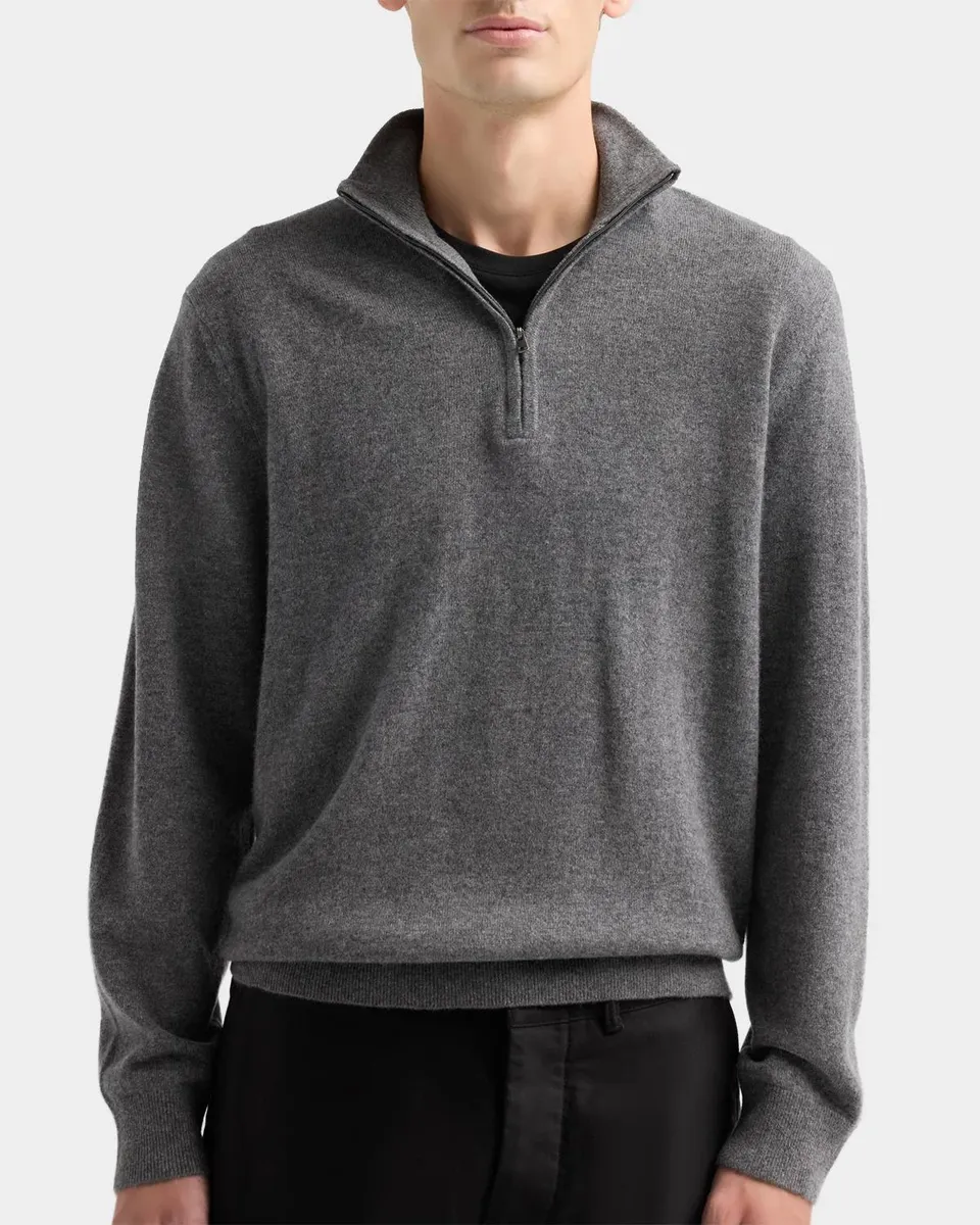 Vince Men's Cashmere Half-Zip Sweater | Thumbnail 3