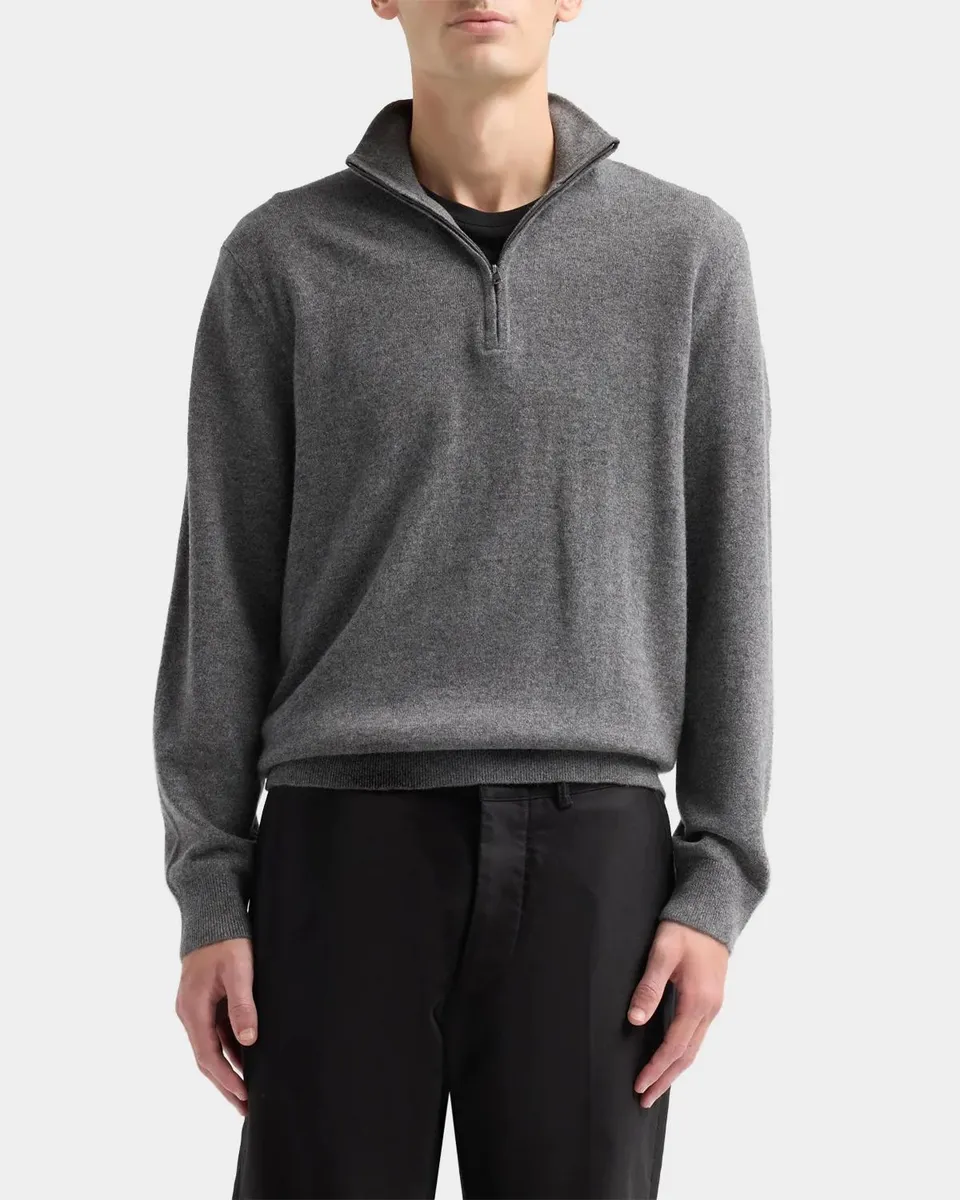 Vince Men's Cashmere Half-Zip Sweater | Thumbnail 5
