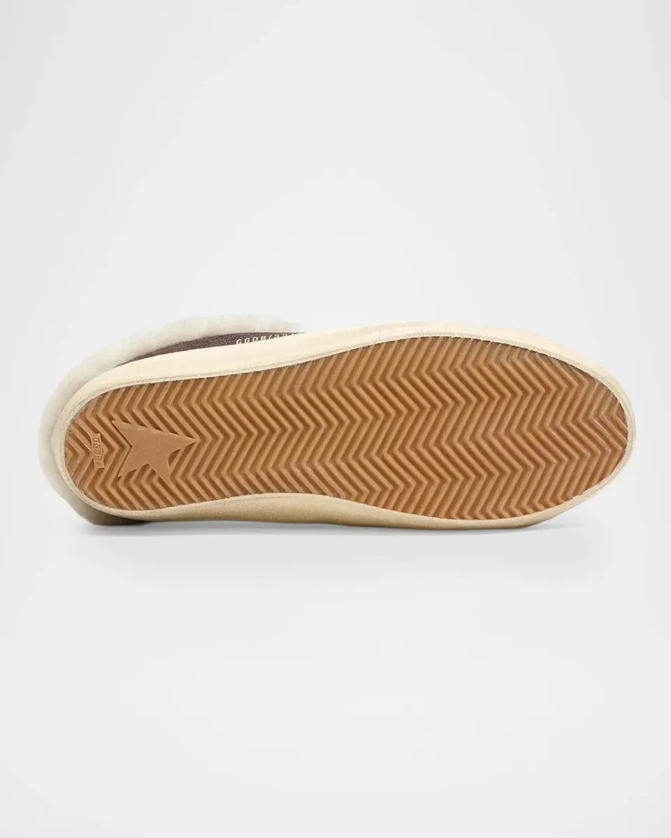 Golden Goose Super-Star Sabot Suede Shearling-Lined Slide Sneakers | Thumbnail 5
