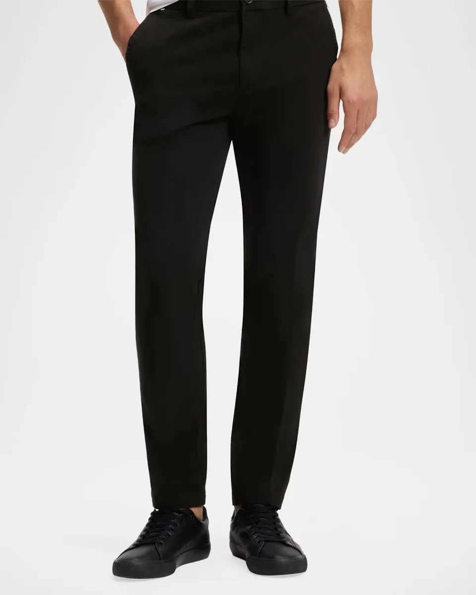 BOSS Men's Kaiton Cotton Straight-Leg Pants | Thumbnail 4