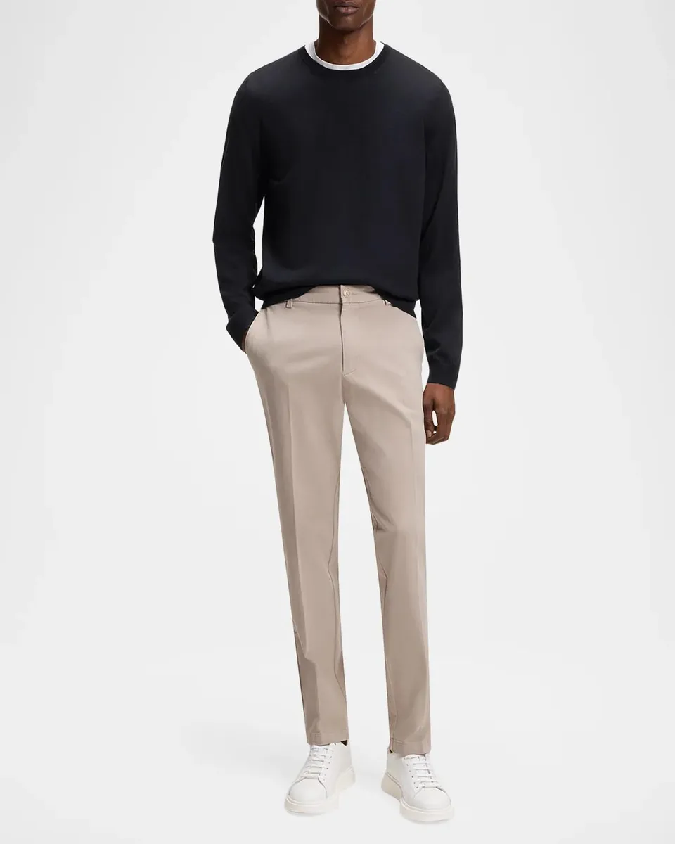 BOSS Men's Leno Wool Classic-Fit Crewneck Sweater | Thumbnail 2 BOSS Men's Leno Wool Classic-Fit Crewneck Sweater | Thumbnail 2