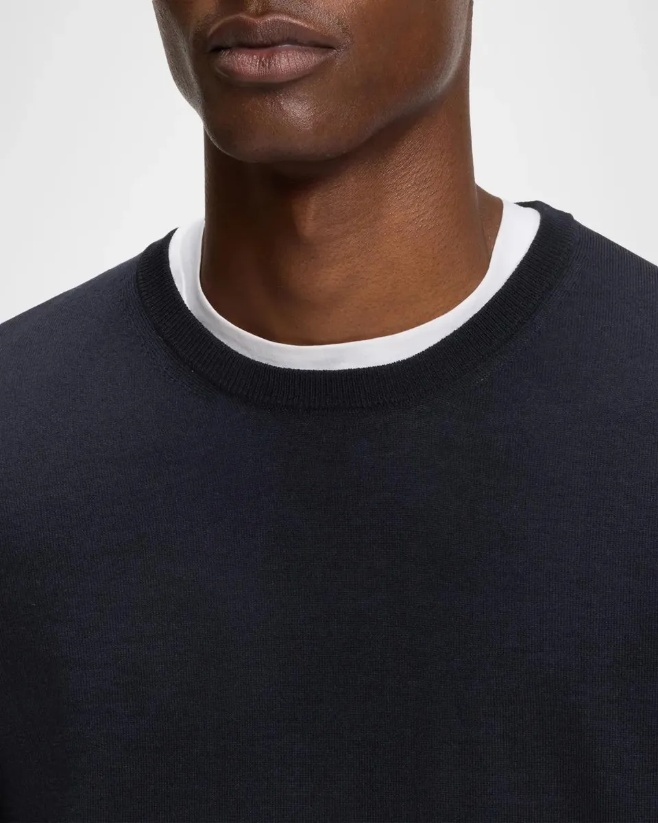 BOSS Men's Leno Wool Classic-Fit Crewneck Sweater | Thumbnail 5 BOSS Men's Leno Wool Classic-Fit Crewneck Sweater | Thumbnail 5