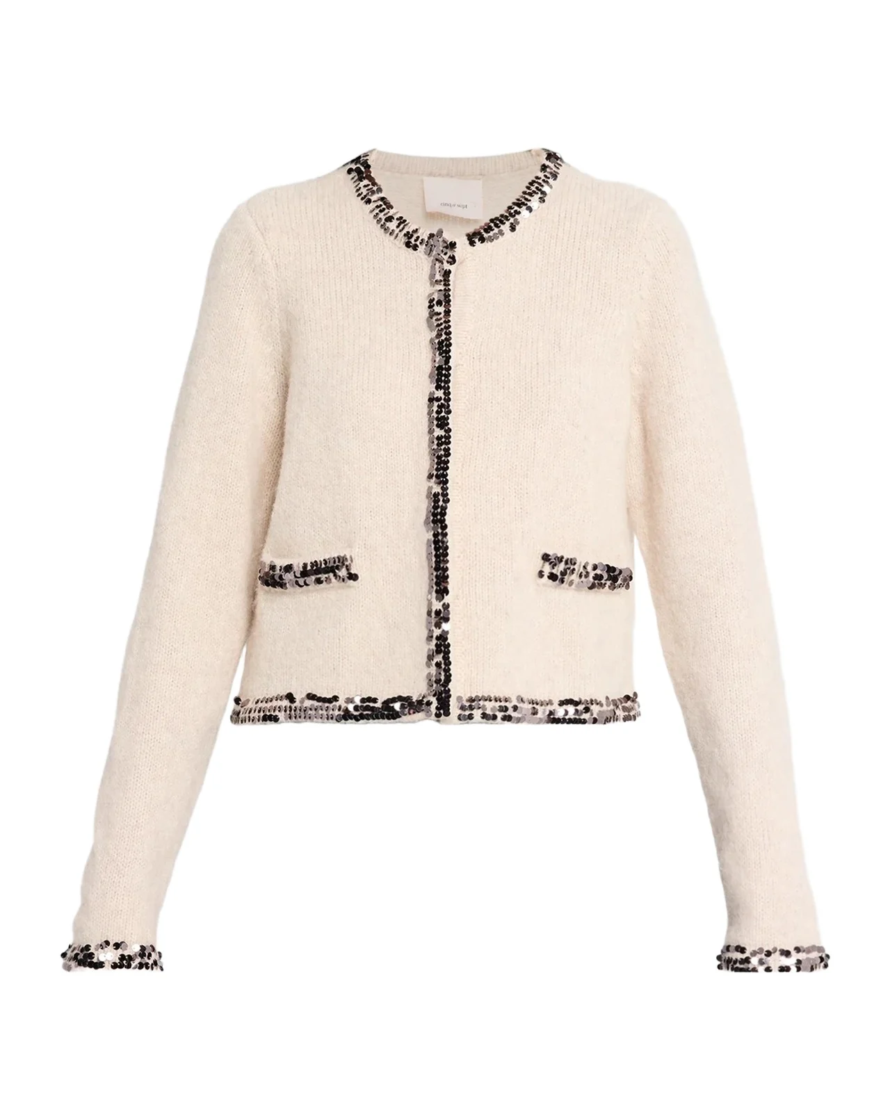 Beno Embellished Wool-Blend Cardigan Beno Embellished Wool-Blend Cardigan