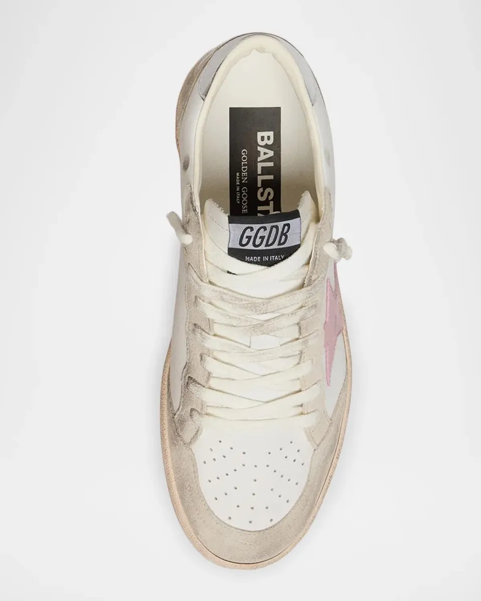 Golden Goose Ball Star Suede & Leather Low-Top Sneakers | Thumbnail 5 Golden Goose Ball Star Suede & Leather Low-Top Sneakers | Thumbnail 5