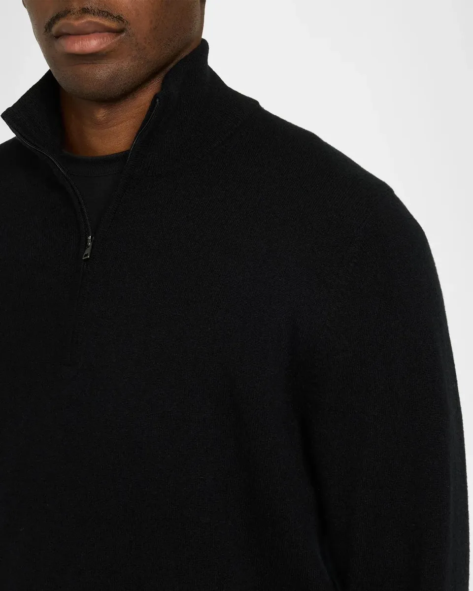 Vince Men's Cashmere Half-Zip Sweater | Thumbnail 5 Vince Men's Cashmere Half-Zip Sweater | Thumbnail 5