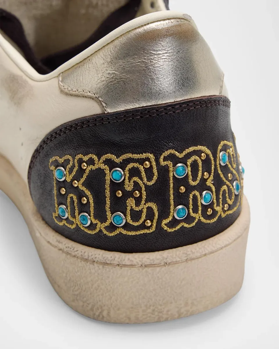 Golden Goose Ball Star Studded Leather Low-Top Sneakers | Thumbnail 5 Golden Goose Ball Star Studded Leather Low-Top Sneakers | Thumbnail 5