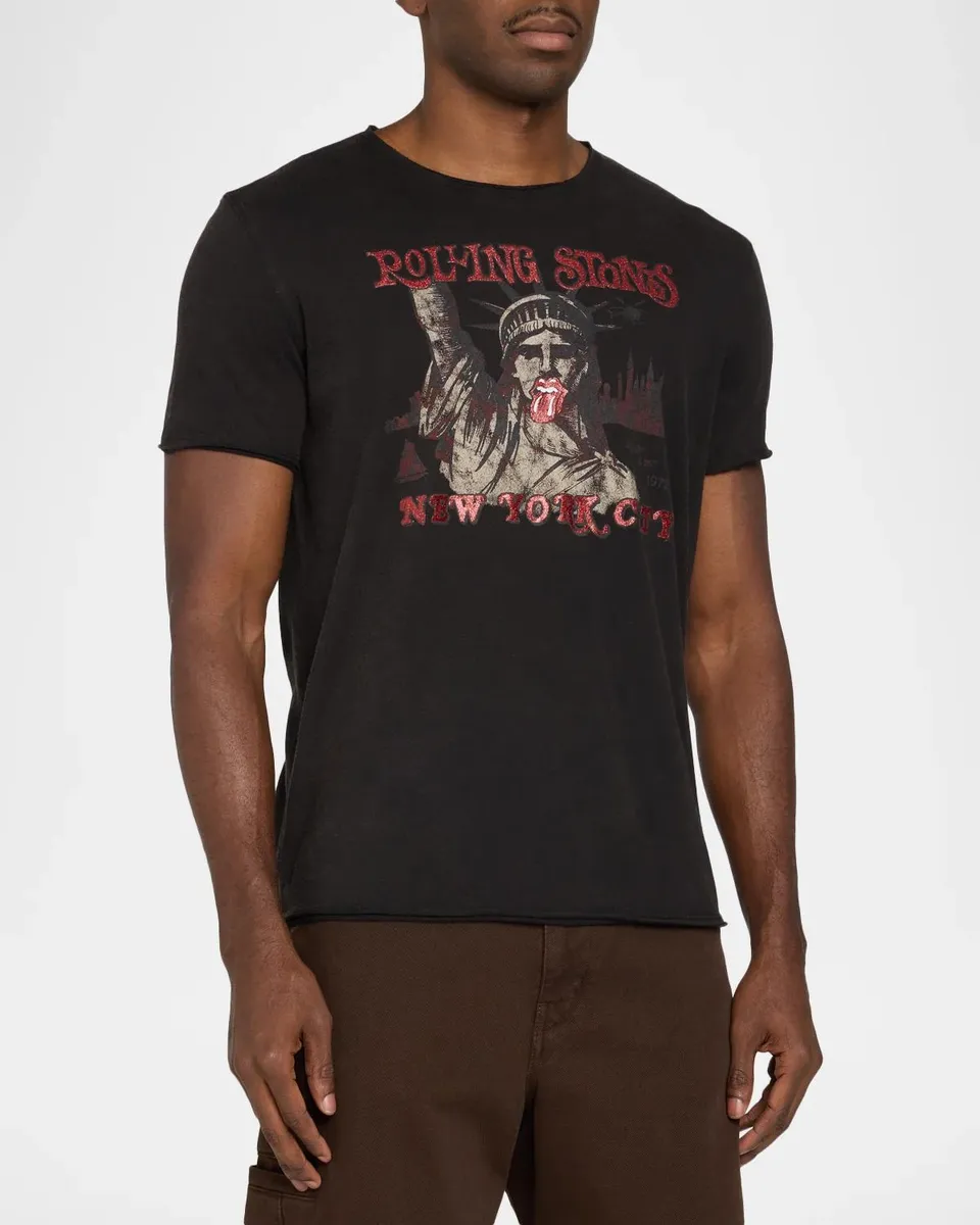 JOHN VARVATOS Men's The Rolling Stones NYC T-Shirt | Thumbnail 4