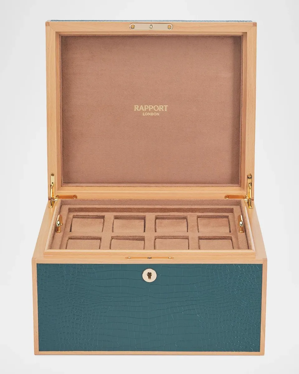 Rapport Clarendon Croc-Embossed Leather Watch Case | Thumbnail 2 Rapport Clarendon Croc-Embossed Leather Watch Case | Thumbnail 2