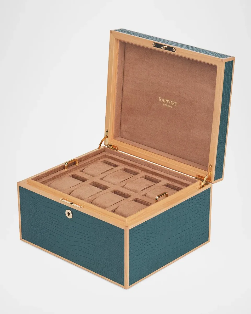Rapport Clarendon Croc-Embossed Leather Watch Case | Thumbnail 3 Rapport Clarendon Croc-Embossed Leather Watch Case | Thumbnail 3