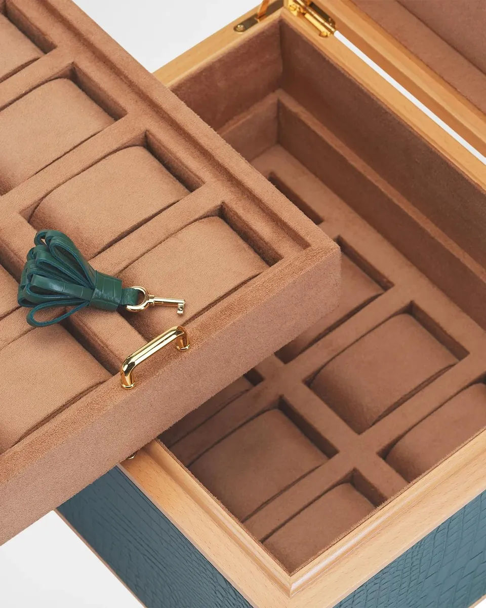 Rapport Clarendon Croc-Embossed Leather Watch Case | Thumbnail 5 Rapport Clarendon Croc-Embossed Leather Watch Case | Thumbnail 5