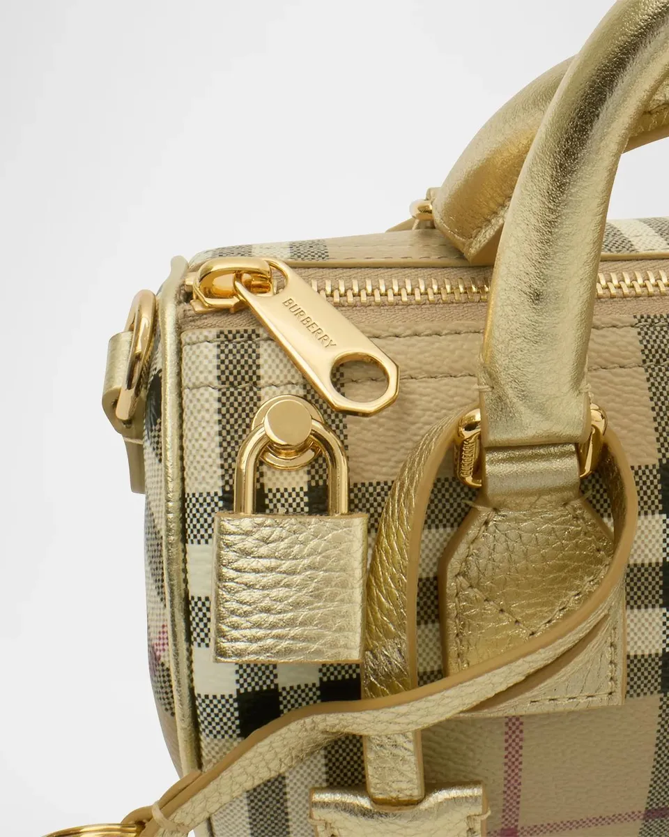 Burberry Mini Coated Check Bowling Bag | Thumbnail 2 Burberry Mini Coated Check Bowling Bag | Thumbnail 2