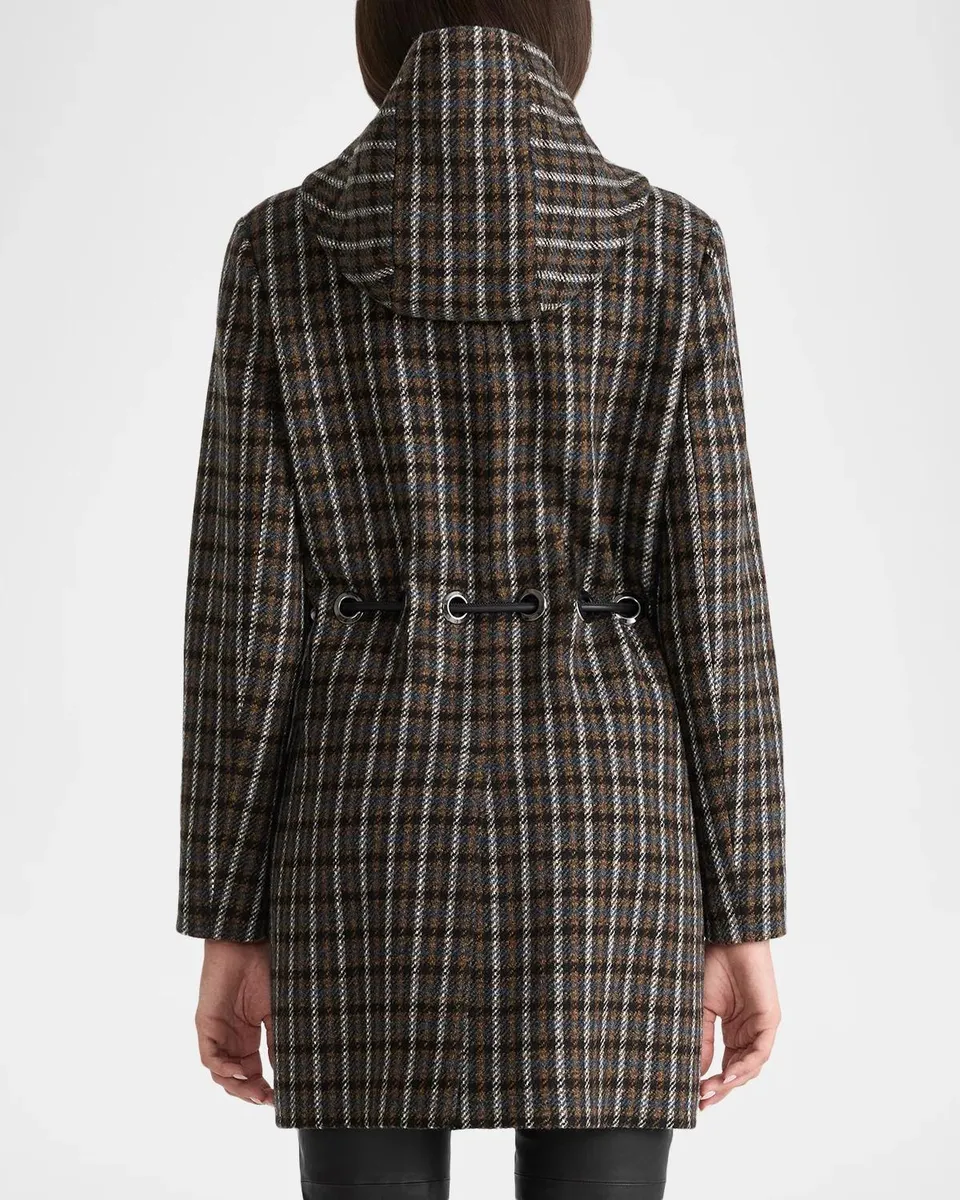 Mackage Blithe-STP Wool and Leather Belted Coat | Thumbnail 3 Mackage Blithe-STP Wool and Leather Belted Coat | Thumbnail 3