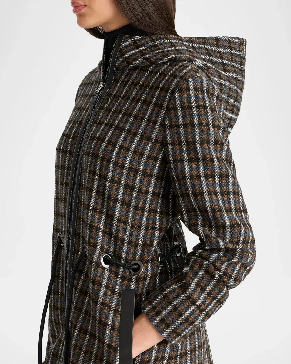 Mackage Blithe-STP Wool and Leather Belted Coat | Thumbnail 5 Mackage Blithe-STP Wool and Leather Belted Coat | Thumbnail 5