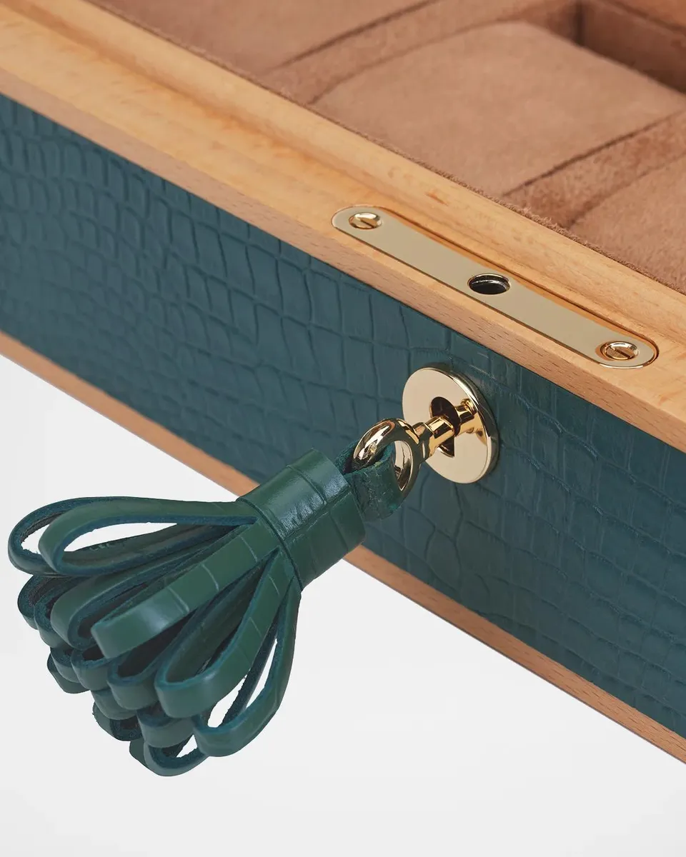 Rapport Clarendon Croc-Embossed Leather Ten Watch Box | Thumbnail 5 Rapport Clarendon Croc-Embossed Leather Ten Watch Box | Thumbnail 5