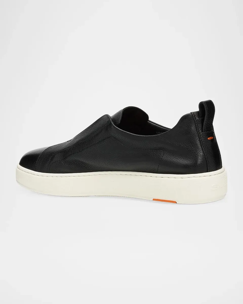 Santoni Men's Visctory Leather Slip-On Sneakers | Thumbnail 2 Santoni Men's Visctory Leather Slip-On Sneakers | Thumbnail 2