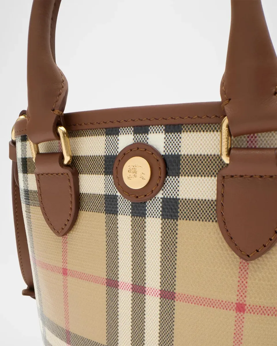 Burberry Micro Check Cotton Canvas Tote Bag | Thumbnail 2 Burberry Micro Check Cotton Canvas Tote Bag | Thumbnail 2