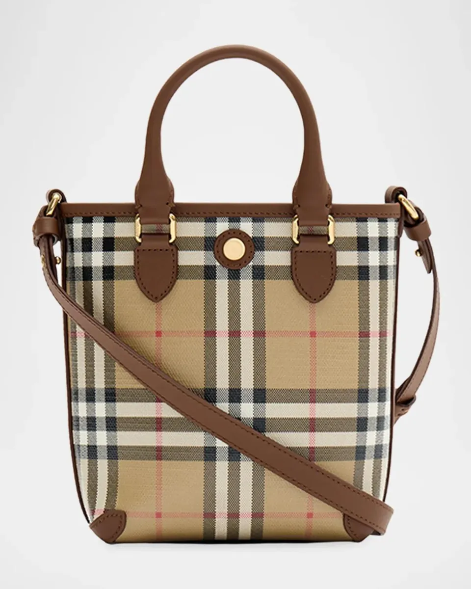Burberry Micro Check Cotton Canvas Tote Bag | Thumbnail 3 Burberry Micro Check Cotton Canvas Tote Bag | Thumbnail 3