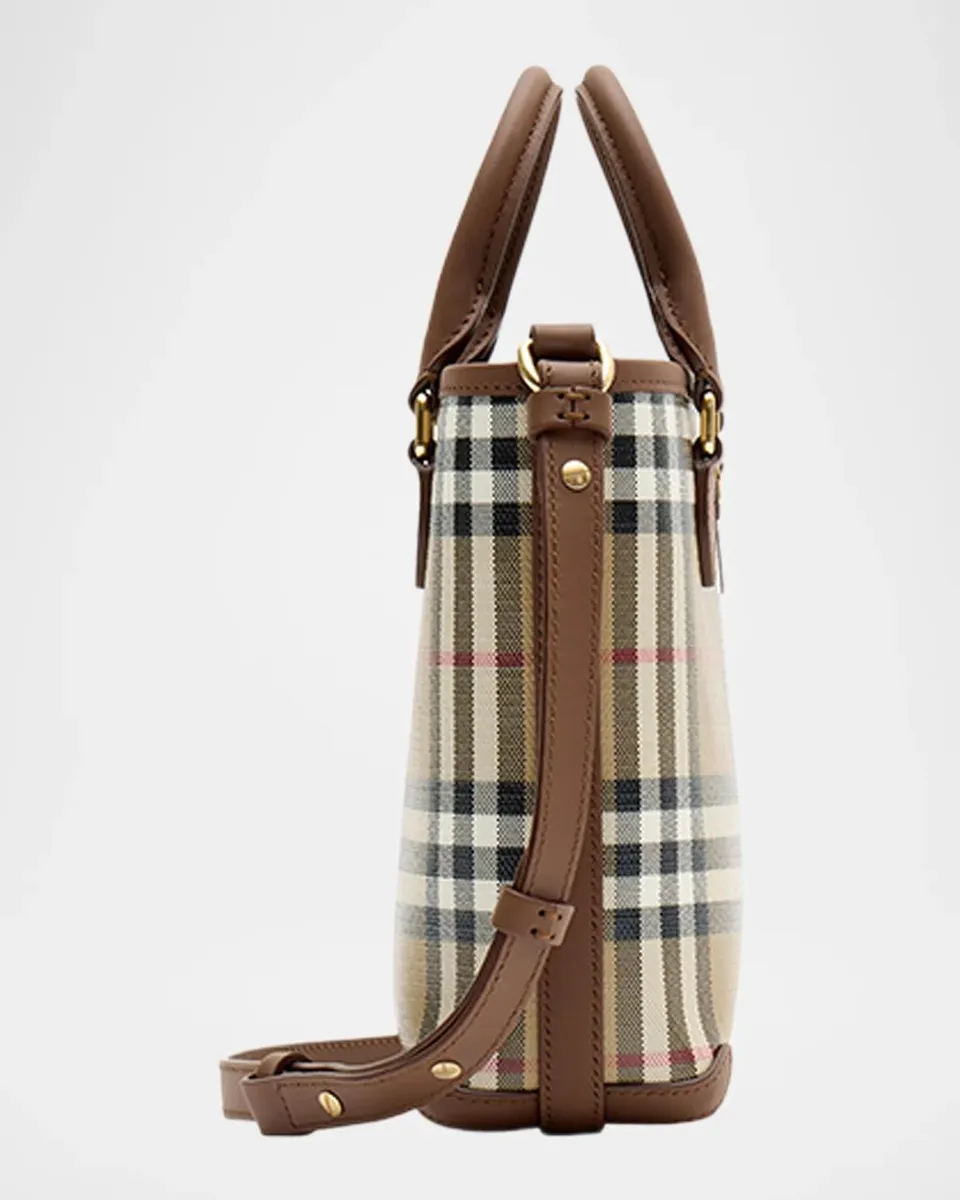 Burberry Micro Check Cotton Canvas Tote Bag | Thumbnail 4 Burberry Micro Check Cotton Canvas Tote Bag | Thumbnail 4