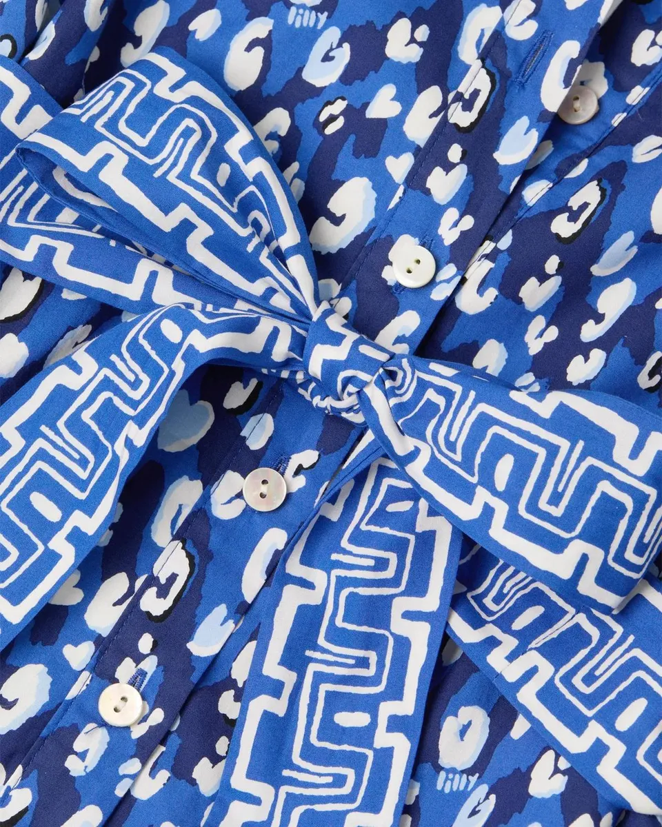 Lilly Pulitzer Drena Animal-Print Cotton Mini-Shirtdress | Thumbnail 5 Lilly Pulitzer Drena Animal-Print Cotton Mini-Shirtdress | Thumbnail 5
