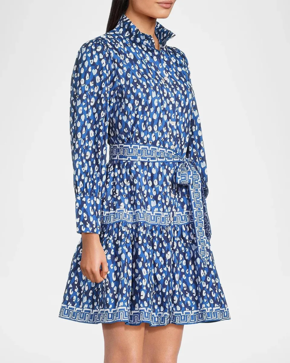 Lilly Pulitzer Drena Animal-Print Cotton Mini-Shirtdress | Thumbnail 6 Lilly Pulitzer Drena Animal-Print Cotton Mini-Shirtdress | Thumbnail 6