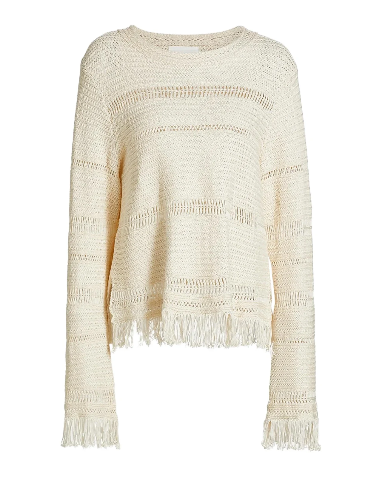 Etoile Isabel Marant Azilis Cotton Fringe-Trim Sweater