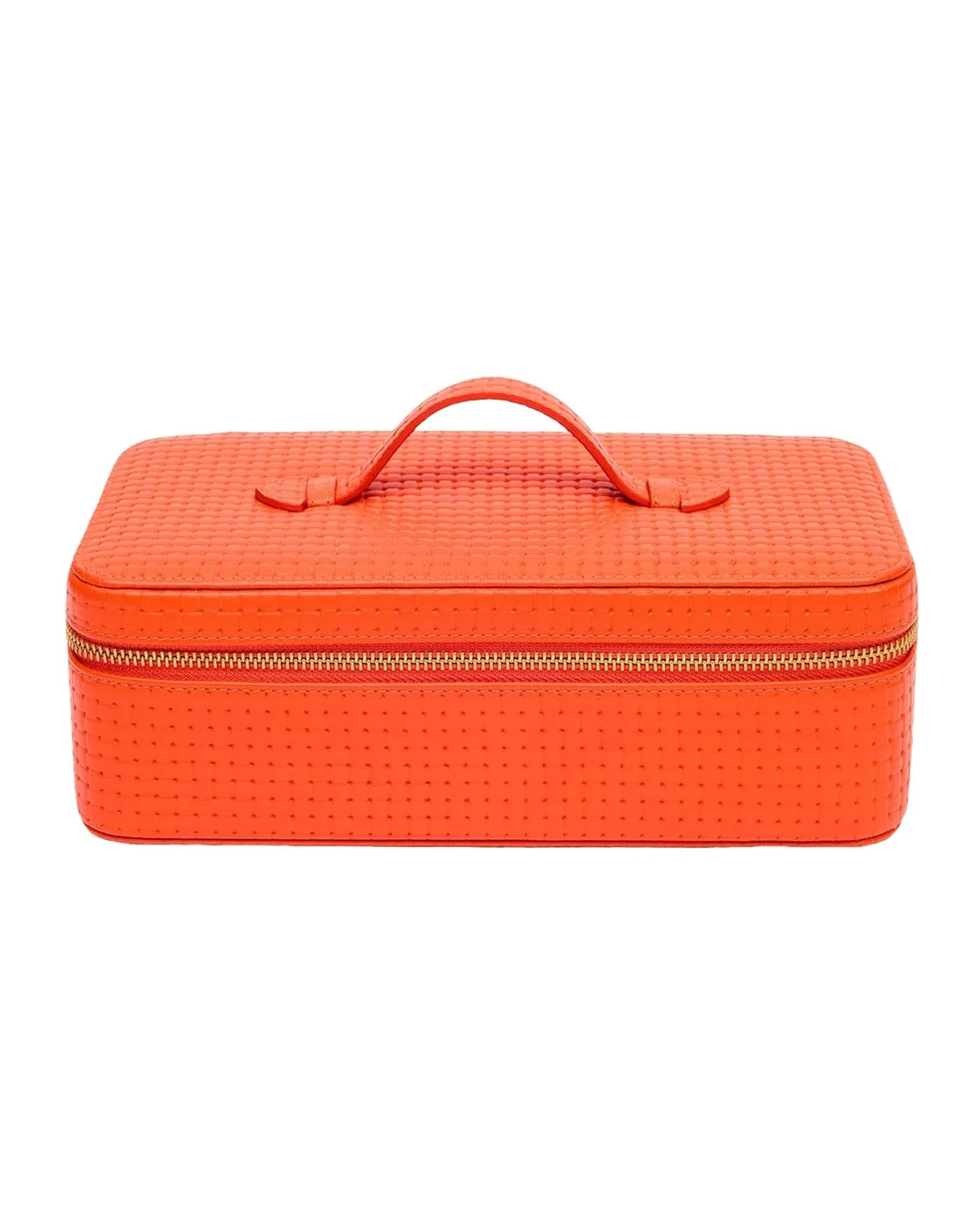 Charlotte Basketweave-Embossed Leather Jewelry Case Charlotte Basketweave-Embossed Leather Jewelry Case