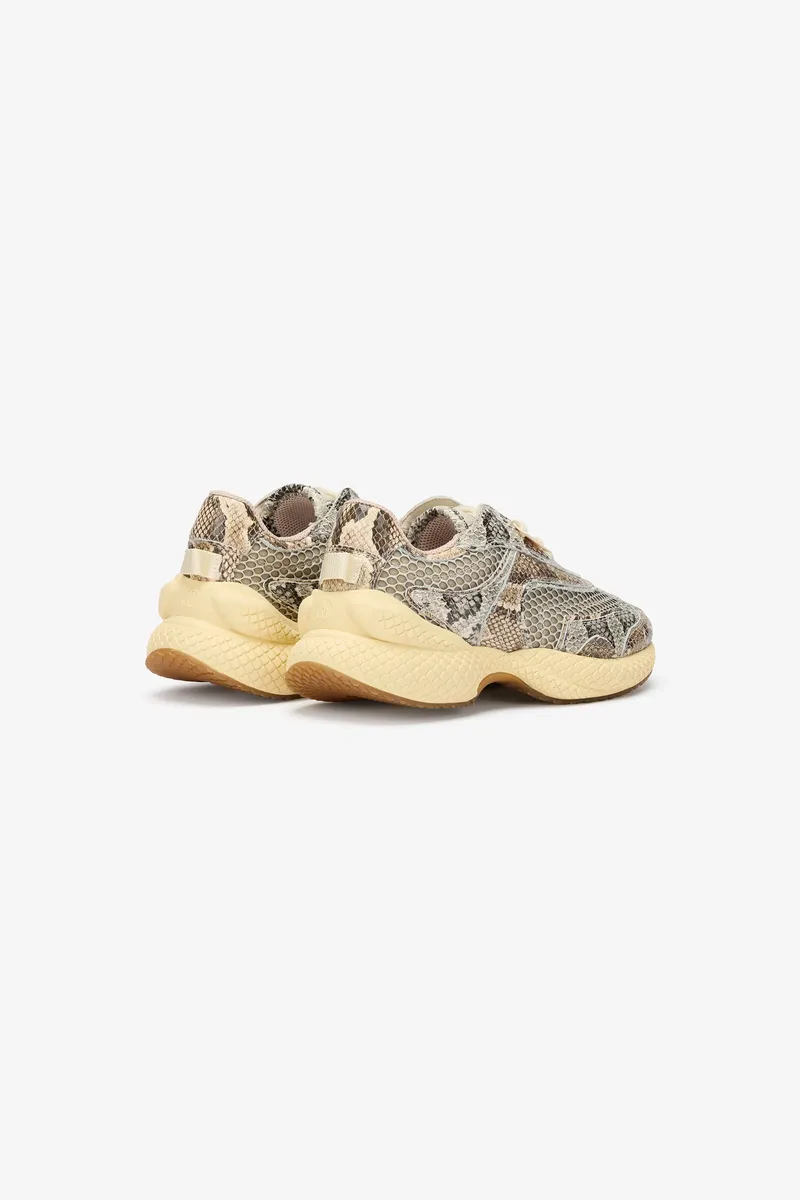 Roberto Cavalli Serpentine Snakeskin Print Leather Sneaker | Thumbnail 3 Roberto Cavalli Serpentine Snakeskin Print Leather Sneaker | Thumbnail 3