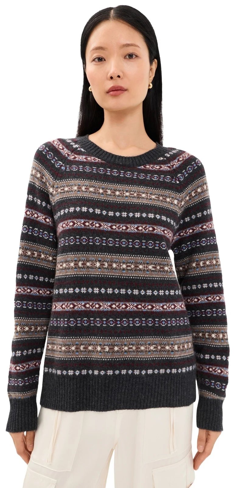 Sablyn Viv Relaxed Raglan Crew Neck Cashmere Sweater
