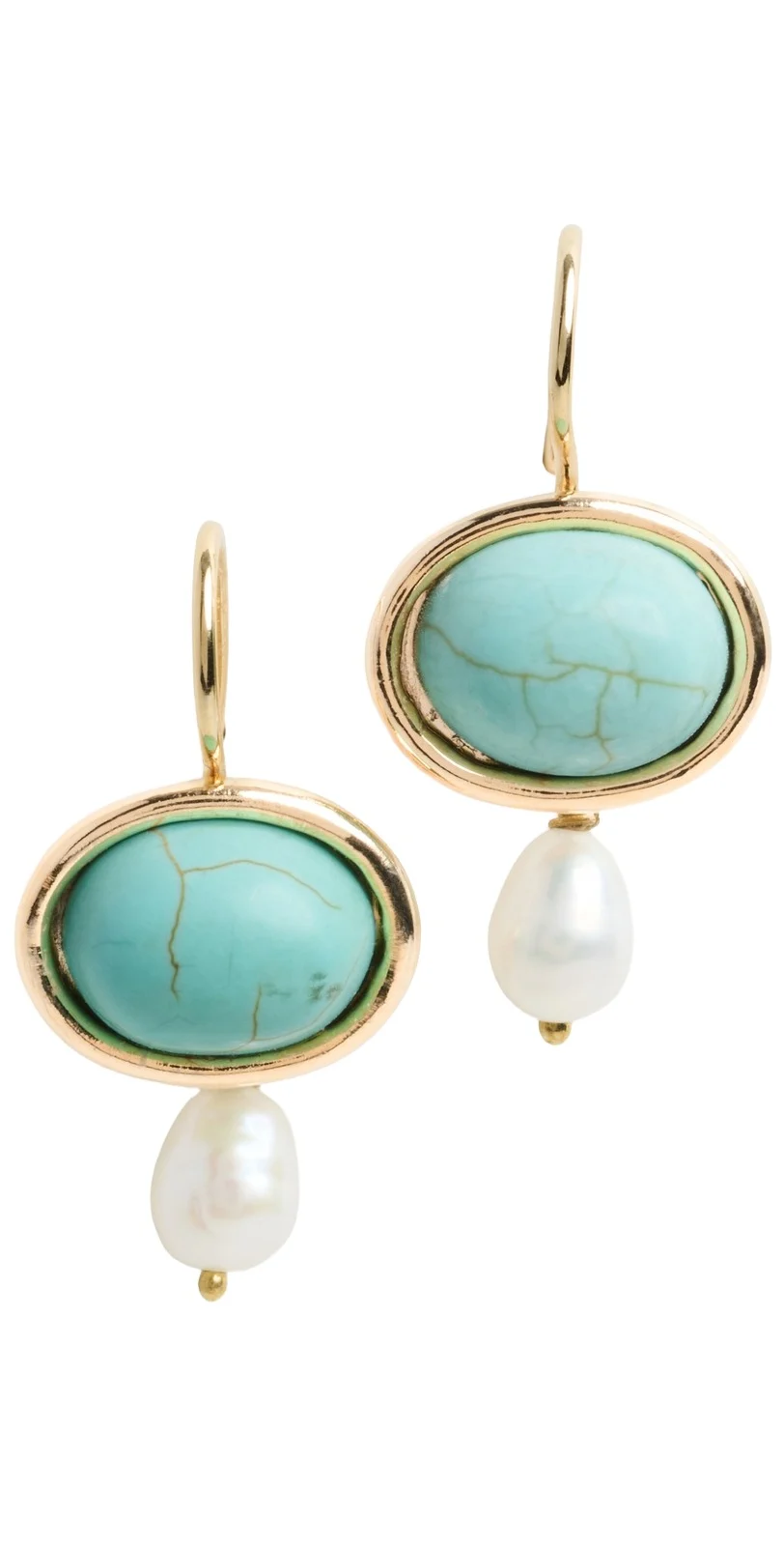 Shashi Turquoise Gemstone Drop Earrings