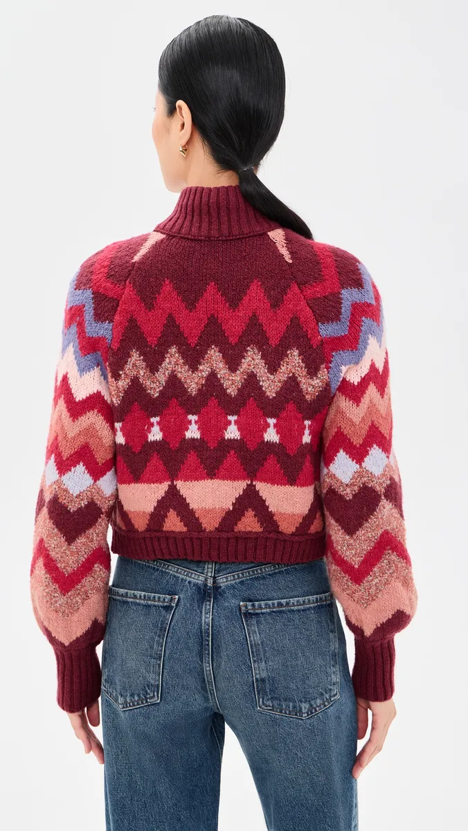 Free People Sundazed Jacquard Cardigan | Thumbnail 3 Free People Sundazed Jacquard Cardigan | Thumbnail 3
