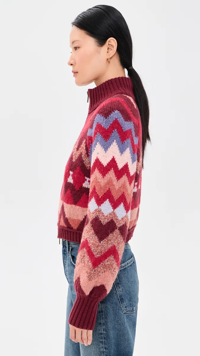 Free People Sundazed Jacquard Cardigan | Thumbnail 4 Free People Sundazed Jacquard Cardigan | Thumbnail 4