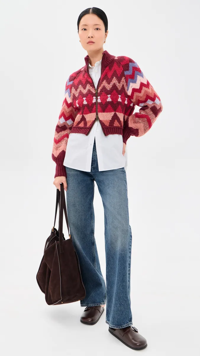 Free People Sundazed Jacquard Cardigan | Thumbnail 5 Free People Sundazed Jacquard Cardigan | Thumbnail 5
