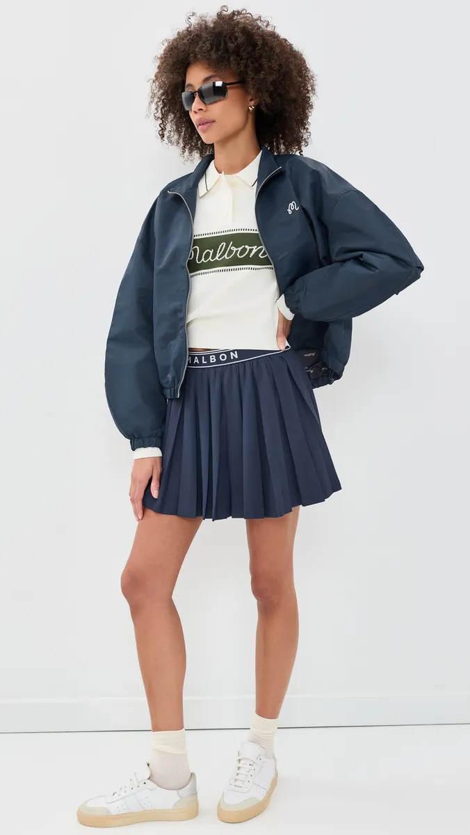Malbon Delphine Script Bomber Jacket | Thumbnail 5 Malbon Delphine Script Bomber Jacket | Thumbnail 5