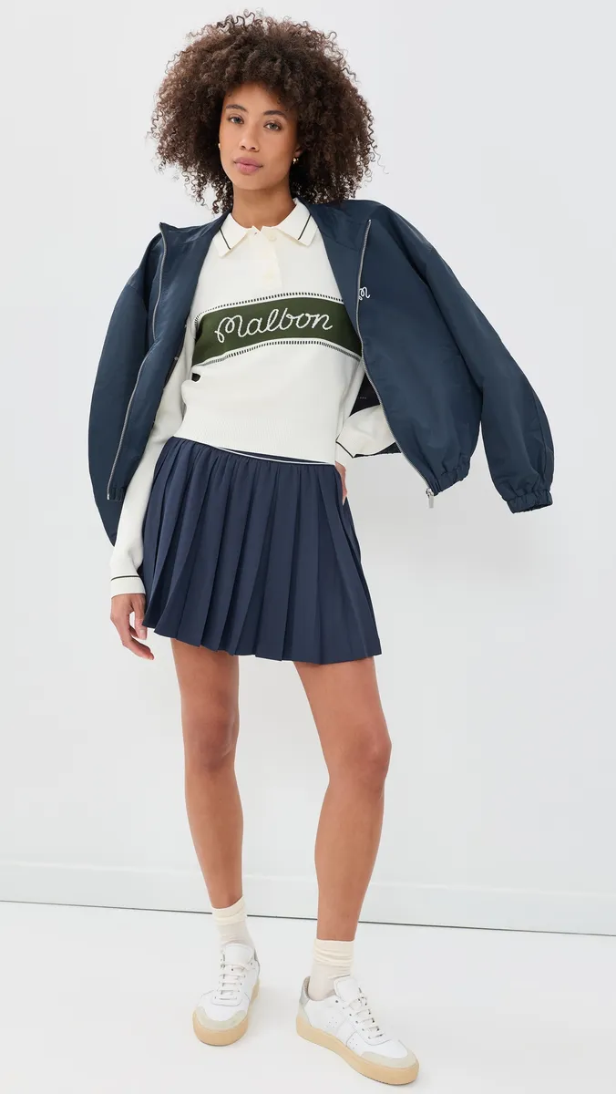 Malbon Elaine Long Sleeve Knit Polo | Thumbnail 5 Malbon Elaine Long Sleeve Knit Polo | Thumbnail 5