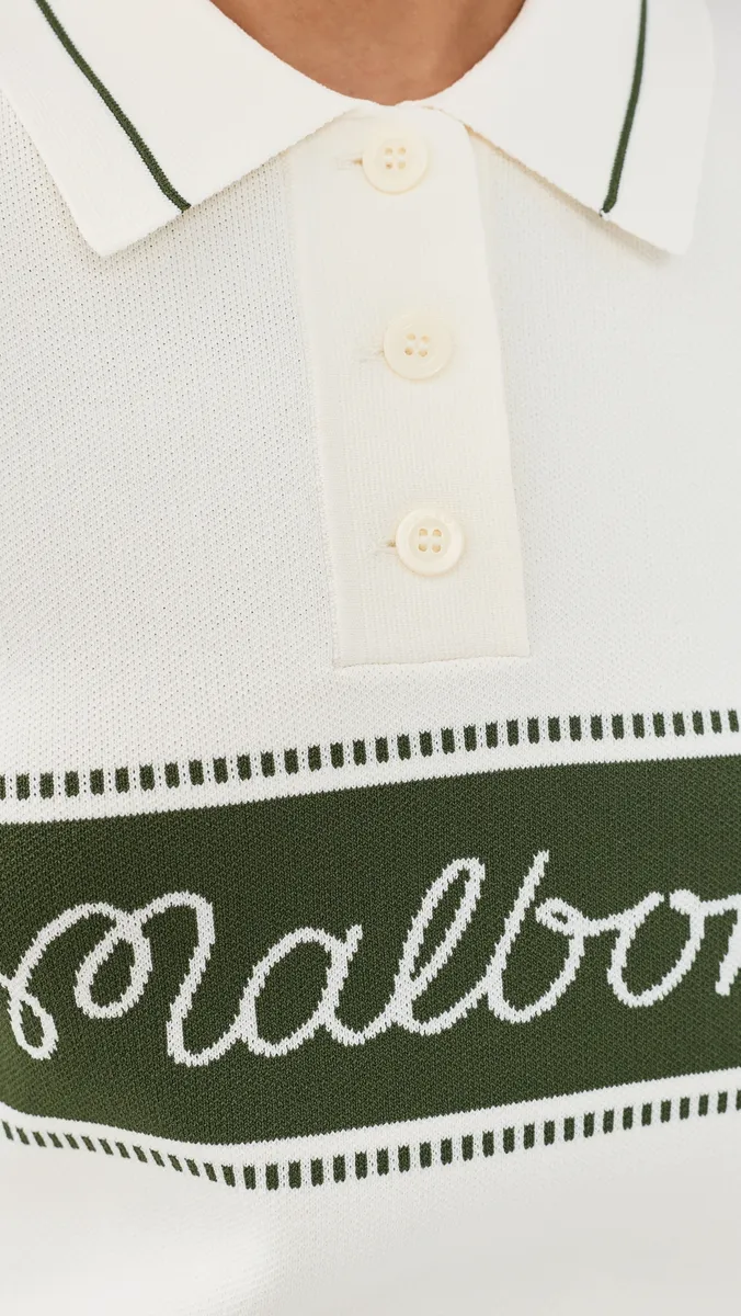Malbon Elaine Long Sleeve Knit Polo | Thumbnail 6 Malbon Elaine Long Sleeve Knit Polo | Thumbnail 6