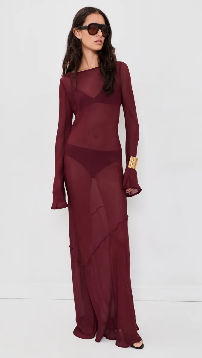 VRG GRL Luka Sheer Bias Maxi Dress | Thumbnail 2 VRG GRL Luka Sheer Bias Maxi Dress | Thumbnail 2