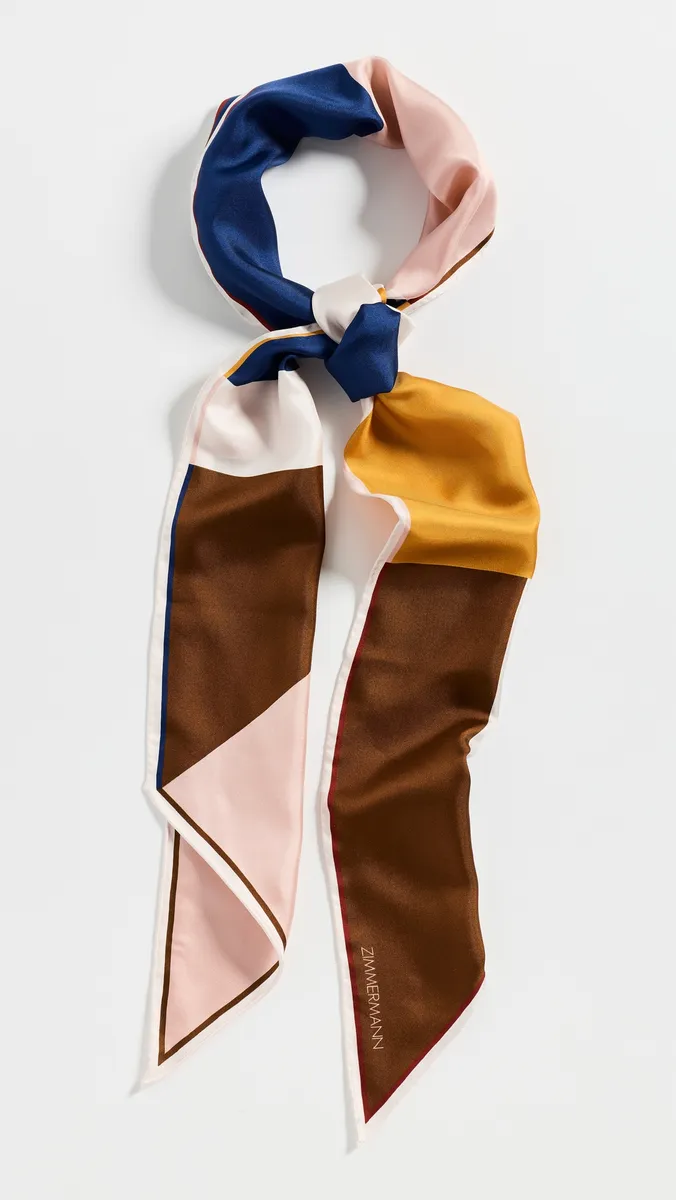 Zimmermann Printed Silk Neck Scarf | Thumbnail 2 Zimmermann Printed Silk Neck Scarf | Thumbnail 2