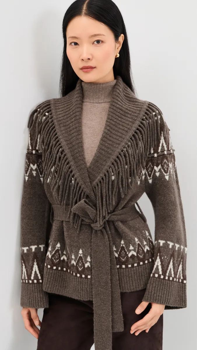 Simkhai Anaise Fair Isle Cardigan | Thumbnail 2 Simkhai Anaise Fair Isle Cardigan | Thumbnail 2