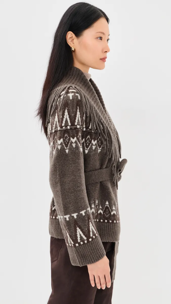 Simkhai Anaise Fair Isle Cardigan | Thumbnail 4 Simkhai Anaise Fair Isle Cardigan | Thumbnail 4