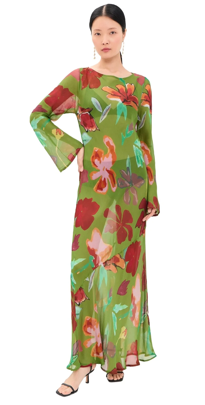 VRG GRL Luka Sheer Maxi Dress