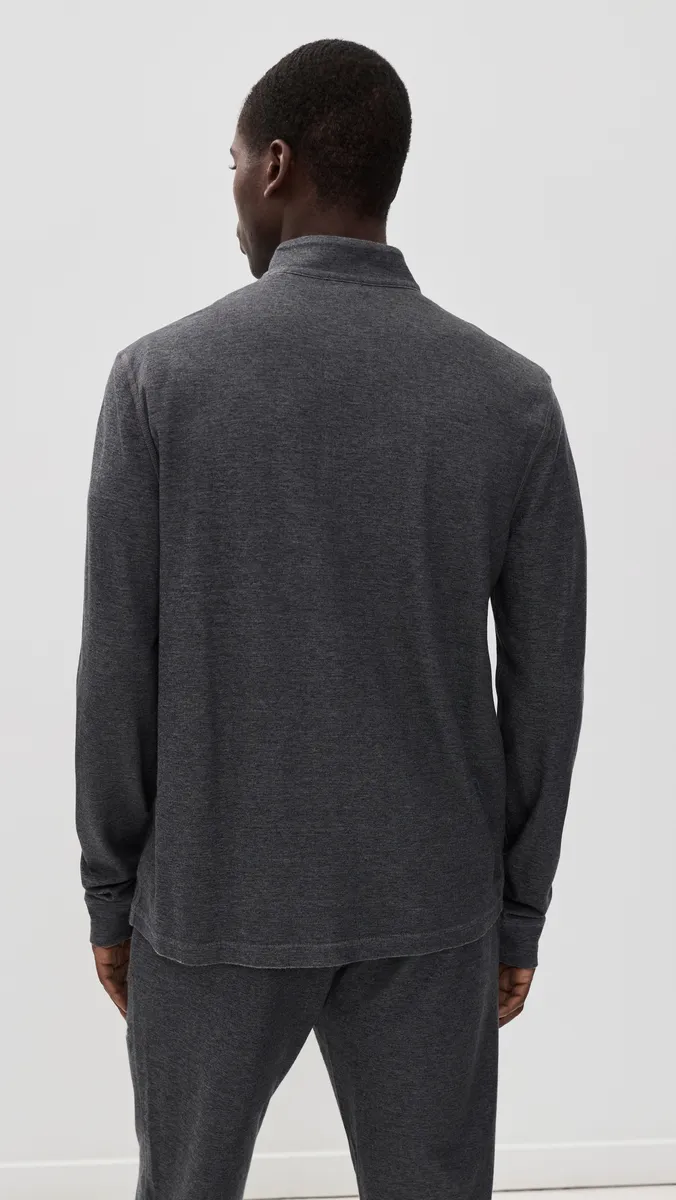 Faherty Knit Melange Quarter Zip Pullover | Thumbnail 3