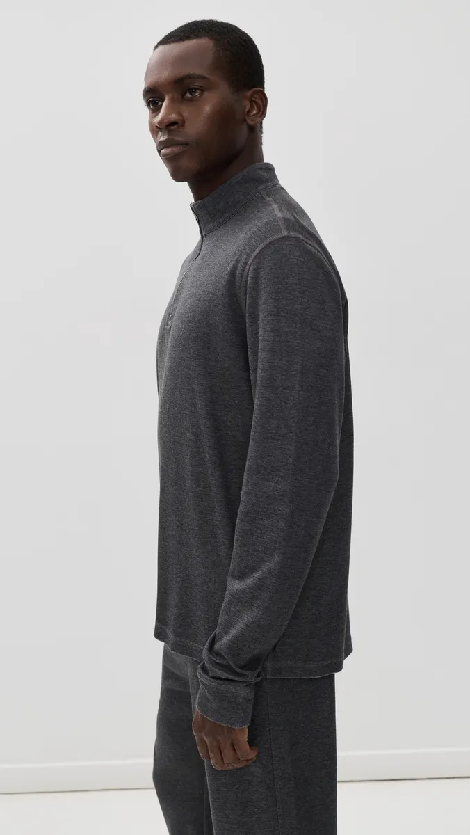 Faherty Knit Melange Quarter Zip Pullover | Thumbnail 4
