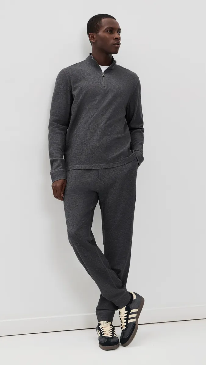 Faherty Knit Melange Quarter Zip Pullover | Thumbnail 5
